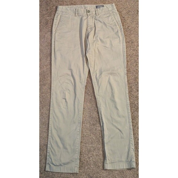 Men's Bonobos Gray Tailored Fit Washed Chino Pants Size 30x32 - Picture 1 of 5